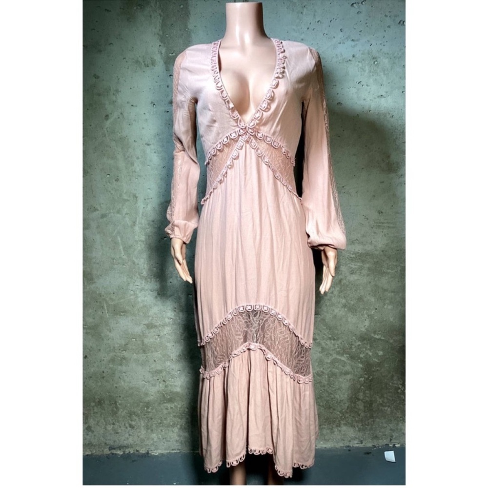 For the Love of Lemons Blush Pink Full Length Dress
Sz. Small